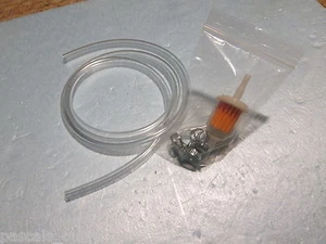 Kit, Four Feet 1/4" ID Fuel Line, One Universal Fuel Filter, & Six Hose Clamps - Picture 1 of 12