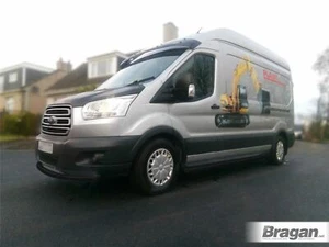 Front Spoiler Bar For Ford Transit MK8 2014 - 2019 Bumper Chin Nudge Guard BLACK - Picture 1 of 4