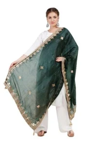 New Designer Women Girls Ethnic Party Wear Art Silk Sweety Arif Dupatta Stole - Picture 1 of 42
