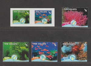 New Zealand #2162-2165 + se-tenant pair - Underwater Reef Serie MNH (2008) - Picture 1 of 2