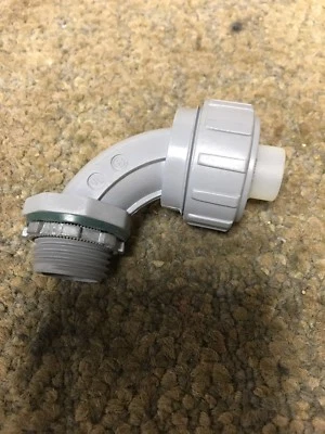 BRIDGEPORT 470-NMLT. Conector hermético líquido no metálico de 90 grados. 1/2". 1 PC Foto 1 de 4