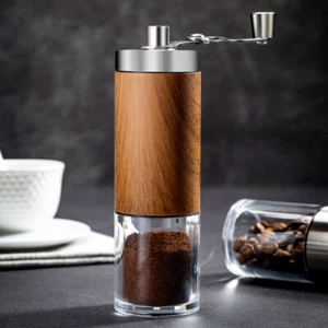 Hand Manual Coffee Bean Grinder Stainless Steel Conical Burr Portable Travel AU - Picture 1 of 11