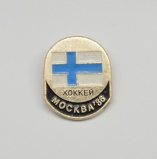1986 IIHF World Hockey Championship Team Finland Pin Badge