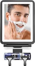 Espejo de ducha sin niebla para afeitado con succión mejorada