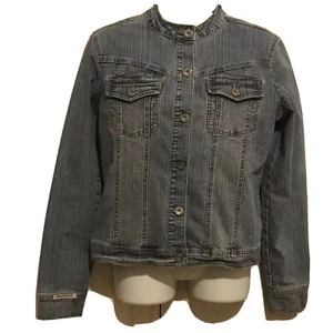 Women’s Size Medium Hydraulic Fashion Denim Blue Jean Jacket - Picture 1 of 11