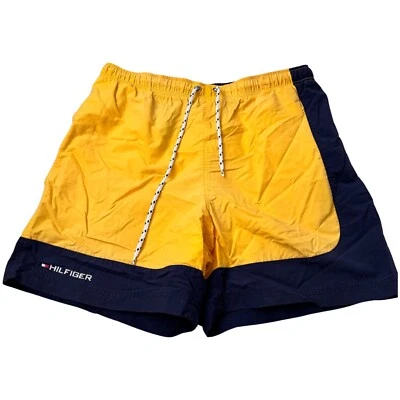 Tommy Hilfiger Men's Swim Trunks Shorts Sz M Vintage Colorblock 33 (cut Liner) - Image 1 of 4