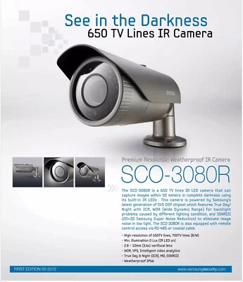 Samsung SCO-3080RN IR Bullet Security Camera Day/Night 2.8-10mm Varifocal - Image 1 of 2
