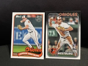 2024 Topps 35th Anniversary Retro Jordan Westburg RC #89B-38/Base RC #66 Orioles - Picture 1 of 2