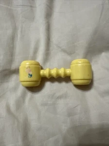 Vintage gelbe Baby Baby Puppe Rassel - Bild 1 von 3