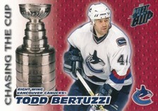 2003-04 Pacific Quest for the Cup CHASING #9 TODD BERTUZZI - Vancouver Canucks