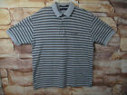 Tommy Hilfiger Xl Polo Gray Stripes Embroidered Logo Flaw 