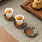 Anti-scalding Alloy Rattan Coaster Hand Woven Coffee Cup Table Mat