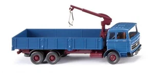 Wiking 043307 HO Gauge High-sided flatbed truck (MB LP 2223) - blue - Picture 1 of 2