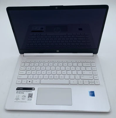 Notebook HP 14-dq0080nr 14" intel Celeron 1.1GHz 60GB SSD 8GB DDR4 Branco Excelente - Imagem 1 de 4