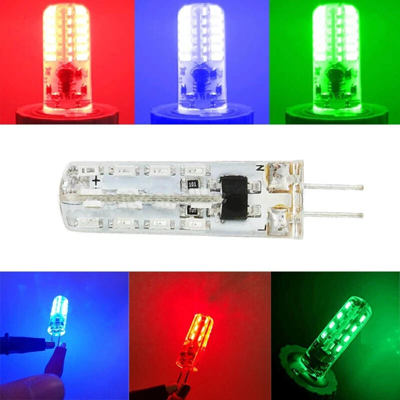 G4 2W/4W Red/Green/Blue/White Capsule Bulbs Light 12V Decorative Xmas lamp SMD