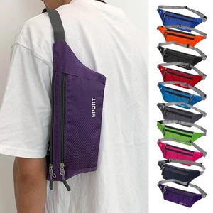 Fanny Pack Waist Bag Belt Camping Hiking Lined Organizer Pocket Sports - Picture 1 of 23