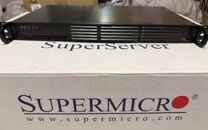 Custom 1U Supermicro Mini Server based on X10SDV-2C-7TP4F Read Description - Picture 1 of 3