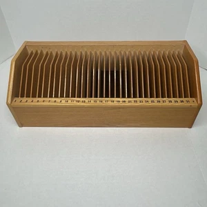 Post/CD/DVD Holz Organizer - Briefe & Geldschein Halter - 31+ Tage Steckplatz Aufbewahrung - Bild 1 von 9