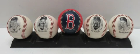 1996 Boston Red Sox 5 Baseball Photo Ball Set Clemens Canseco Greenwell Vaughn Cover