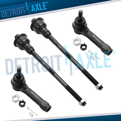 Front Inner and Outer Tie Rods for Chevy Silverado GMC Sierra 1500 Tahoe Yukon - Image 1 of 4