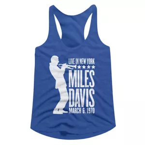 Miles Davis Live In New York March 6 1970 Women's Tank Top T Shirt Jazz Music - Picture 1 of 5