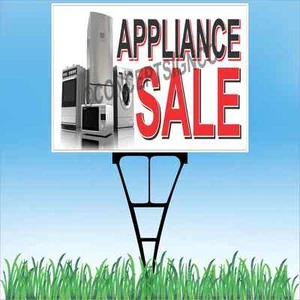 18"x24" APPLIANCE SALE Outdoor Yard Sign & Stake Lawn Washer Dryer Oven Kitchen - Picture 1 of 2