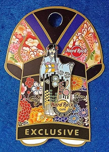 UYENO-EKI TOKYO GEISHA GIRL KIMONO SERIE SAMMLERKARTE 2017 Hard Rock Cafe PIN - Bild 1 von 1