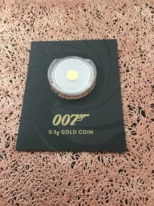   007 James Bond 0.5g gold coin  Perth Mint - Picture 1 of 4