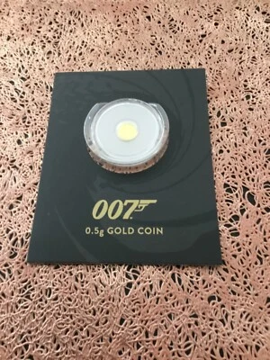   007 James Bond 0.5g gold coin  Perth Mint - Image 1 of 4