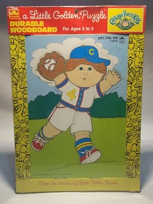 Vintage Cabbage Patch Golden Hard Puzzle Let's Play Ball-NEW IN PLASTIC!!! - Image 1 of 2