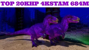 ARK Survival Ascended PvE PC/XBOX/PS5 Top Stats Yutyrannus Violet (yuty) 4kstam - Picture 1 of 9