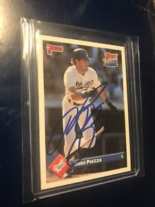 1993 Donruss Mike Piazza #209 Rated Rookie AUTO SIGNED MINT SHARP CORNERS