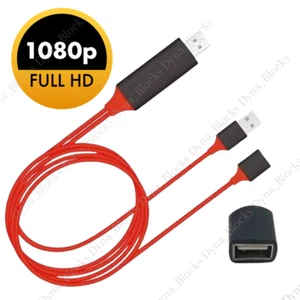 HDMI Cable 1080P Phone to TV HDTV AV Adapter Universal For iPhone Android Type C - Picture 1 of 12