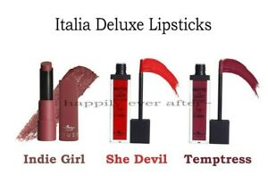 Italia Deluxe Lipsticks - All 3 Colors as picture shows - Special price!