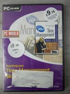 TEACHING YOU TIME MANAGEMENT SKILLS PC CD-ROM GAME FACTORY SEALED VINTAGE RARE - - Image 1 of 2