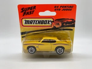 Matchbox '70 Pontiac GTO Judge #64 Lemon Yellow 1998 loose - Picture 1 of 11