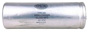 Sangamd Type 500 93000MFD 40 VDC Capacitor 500933U040DG2B Used USA Made Tested - Picture 1 of 6
