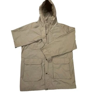 Vintage Woolrich Jacket Men's Size Large Sand Color With Hood - Picture 1 of 12