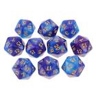 10Pcs Dice D20 Polyhedral Dices Roleplay Accessory Party Toys Gift New