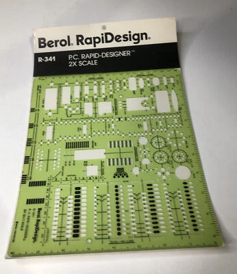 Plantilla Berol Rapidesign - P.C. Rapid-Designer - Escala R-341 2X Foto 1 de 4
