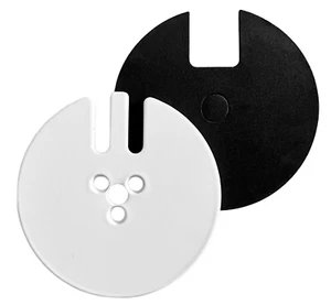 VIVO White Heavy Duty Grommet Base Plate & Pad for Monitor Stand (2 Piece Set) - Picture 1 of 3