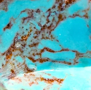 GS814 High grade thick-cut polychrome Turquoise Mtn rough mixed slabs 44.8 grams - Picture 1 of 9