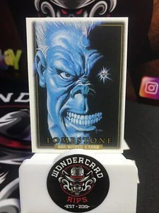 🔥2024 UD SkyBox Marvel Masterpieces '92 Platinum - LEATHER - TOMBSTONE #99🔥 - Picture 1 of 2