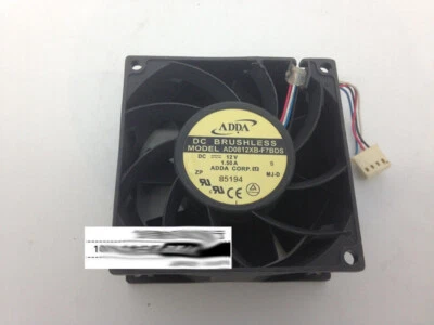 ADDA AD0812xB-F7BDS 8038 12v 1.50A high air volume double ball cooling fan - Image 1 of 2