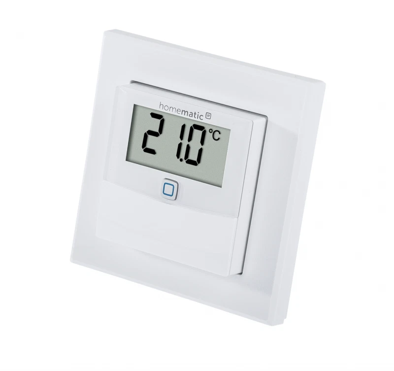 Homematic IP Wired Temperatur- und Luftfeuchtigkeitssensor mit Display innen - Bild 1 von 1