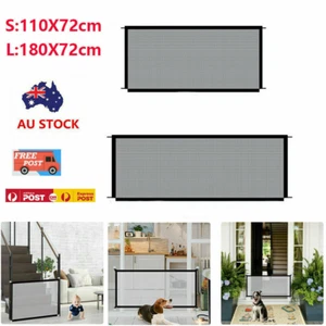 Pet Dog Baby Puppy Safety Net Gate Mesh Safe Fence Barrier Guard Stair Enclosure - Picture 1 of 12