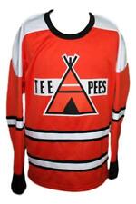 Any Name Number St Catharines Teepees Retro Custom Hockey Jersey Mikita Orange