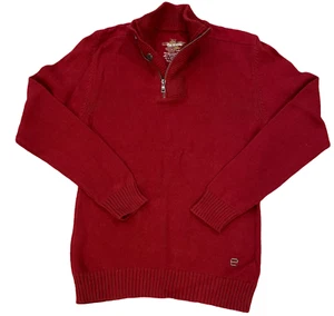 Epic Threads Boys Youth Kids 1/4 Zip Pullover Sweater Size Large Red - Picture 1 of 5