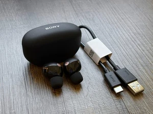 SONY WF-1000XM5/B Earphones Wireless Bluetooth Noise Canceling - BLACK #E - Picture 1 of 10