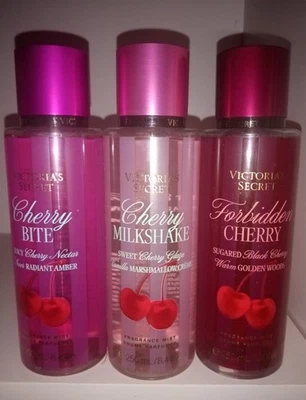 Victoria’s Secret Cherry Collection Fine Fragrance Body Mist 8.4 fl oz Set of 3 - Image 1 of 2